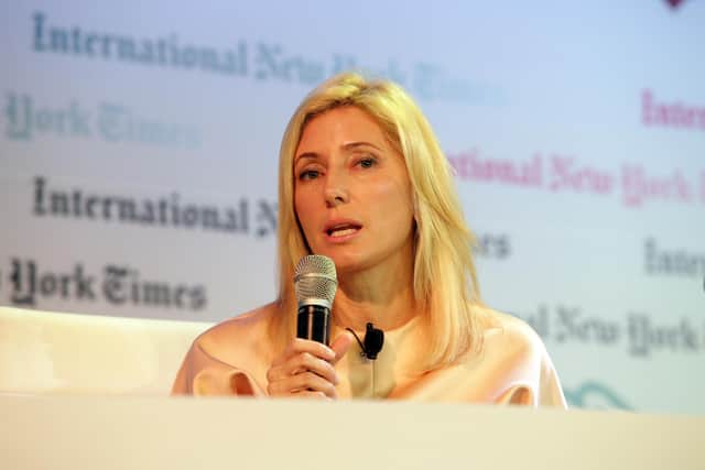 Princess Marie-Chantal of Greece, Founder and Creative Director of Marie-Chantal and board director of DFS Holdings. (Photo by Nicky Loh/Getty Images for INYT)
