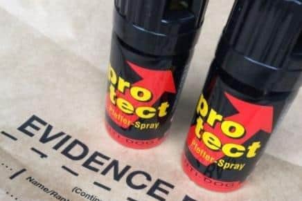 Pepper spray is sold as a self-defence product but is classed as an illegal firearm in the UK
