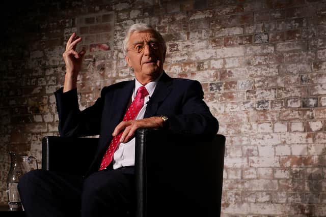 Sir Michael Parkinson attends a media conference at the Sydney Theatre Company on February 1, 2011 in Sydney, Australia. (Photo by Lisa Maree Williams/Getty Images)