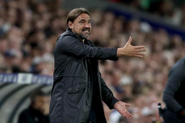 Leeds United manager Daniel Farke on the touchline during the recent Carabao Cup first-round match against Shrewsbury Town. Picture: Nigel French/PA Wire.