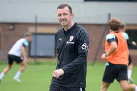 New Barnsley FC head coach Neill Collins, pictured in training at Oakwell. Picture courtesy of Barnsley FC.