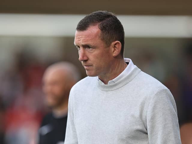 Barnsley boss Neill Collins called for perspective. Image: Pete Norton/Getty Images
