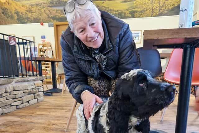Rowena and Eddie are reunited at Sutton Bank National Park Centre