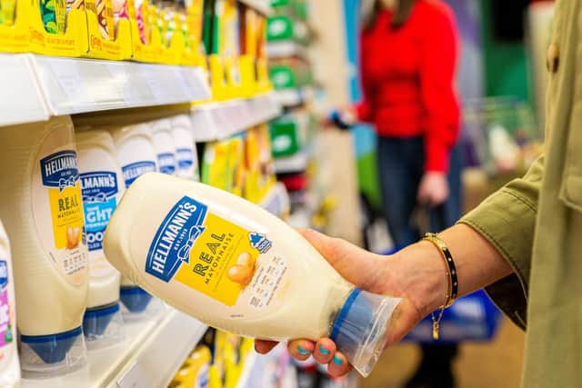 A library image of Hellmann's Real Mayonnaise which is made by Unilever. Consumer goods giant Unilever has announced plans to cut around 7,500 jobs globally as part of an overhaul aimed at saving around 800 million euros (£684 million) over the next three years. (Photo by PA)