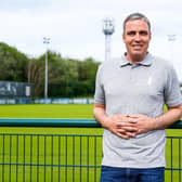 Huddersfield Town head coach Michael Duff at the club's Canalside training ground. Picture courtesy of Huddersfield Town AFC.