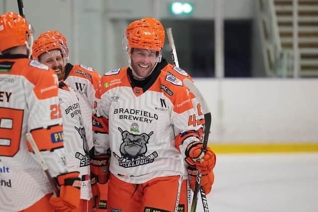 HAPPY DAYS: Sheffield Steelers' veteran defenceman, Tim Smith. Picture: Steeldogs Media.