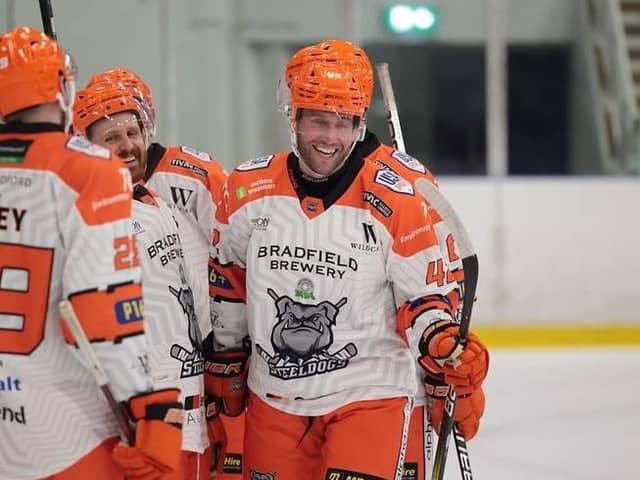 HAPPY DAYS: Sheffield Steelers' veteran defenceman, Tim Smith. Picture: Steeldogs Media.