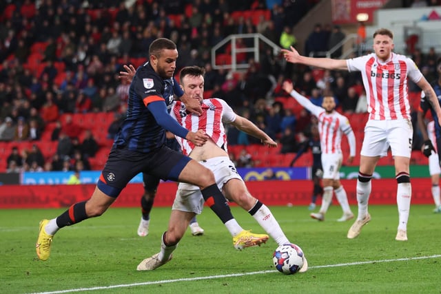 Made two tackles and seven clearances as Stoke City kept a clean sheet in victory over Luton.