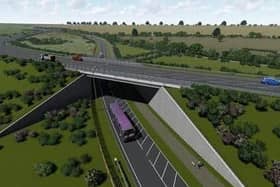 Artist's impression of part of the new road layout