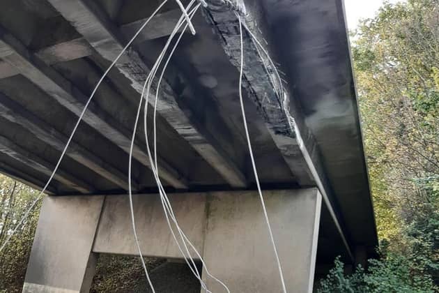 The closures are expected to be in place late into the afternoon as structural engineers assess the bridge for damage and the area is made safe, National Highways said.