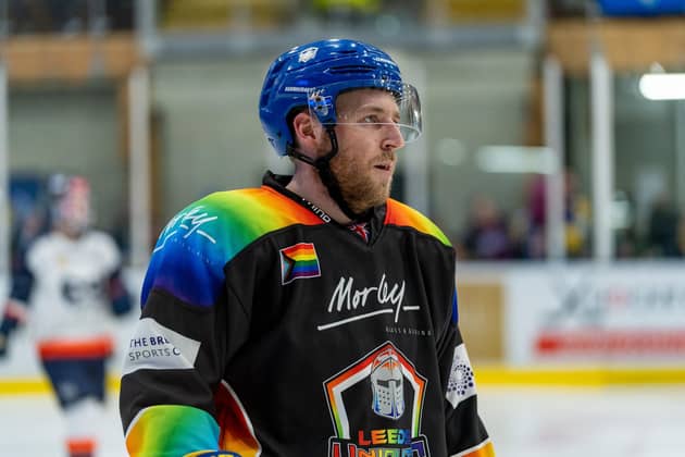 AIMING HIGH: Matt Haywood has played a significant role in making Leeds Knights a genuine NIHL National regular season title contender. Picture courtesy of Oliver Portamento.