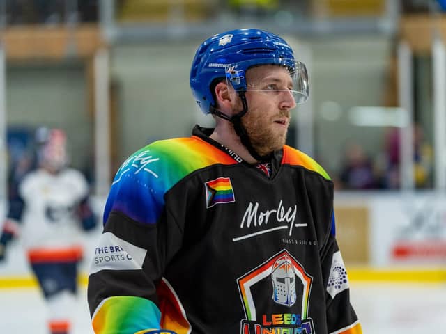 AIMING HIGH: Matt Haywood has played a significant role in making Leeds Knights a genuine NIHL National regular season title contender. Picture courtesy of Oliver Portamento.