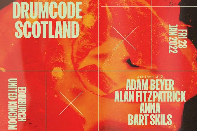 Edinburgh's O2 Academy is the place to be for technoheads on Friday, January 28, for Drumcode Scotland. Adam Beyer brings the legendary night to Scotland for the first time in over a decade, with a line-up including Alan Fitzpatrick, ANNA, Bart Skills, Ben Klock, Joel Mull and Layton Giordani.