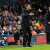 Leeds United head coach Jesse Marsch pictured during Wednesday night's Premier League home game with Manchester City. Picture: Bruce Rollinson
