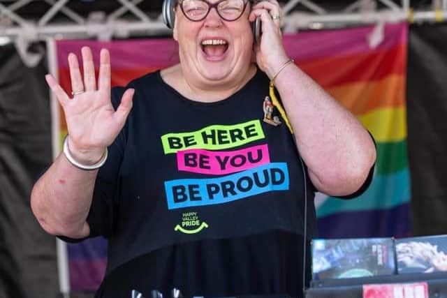 Local DJ and Vice Chair of Happy Valley Pride, Helen Baron, says Hebden Bridge is "a great place to be if you're gay".