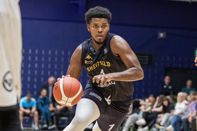 Making an impression: British-born point guard RJ Eytle-Rock has adapted quickly to life at Sheffield Sharks. (Picture: Tony Johnson)