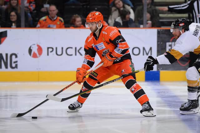 SUCCESS STORY: Robert Dowd has enjoyed repeated success with Sheffield Steelers, winning four play-off titles, three league championships and one Challenge Cup. Picture courtesy of Dean Woolley/EIHL/Steelers Media