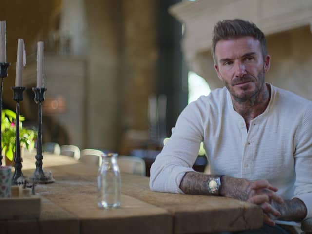 David Beckham in the Netflix series Beckham. Picture: Netflix