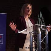 Former Prime Minister Liz Truss during the launch of the Popular Conservatism movement at the Emmanuel Centre in London. PIC: Victoria Jones/PA Wire