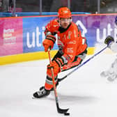 BACK IN THE GAME: Scott Allen, left, is expected to be back in the Sheffield Steelers line-up to face Belfast Giants, after missing the last four games. Picture: Dean Woolley/Steelers Media.