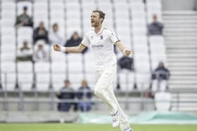 Oliver Hannon-Dalby pictured in action for Warwickshire against Yorkshire. Picture by Allan McKenzie/SWpix.com