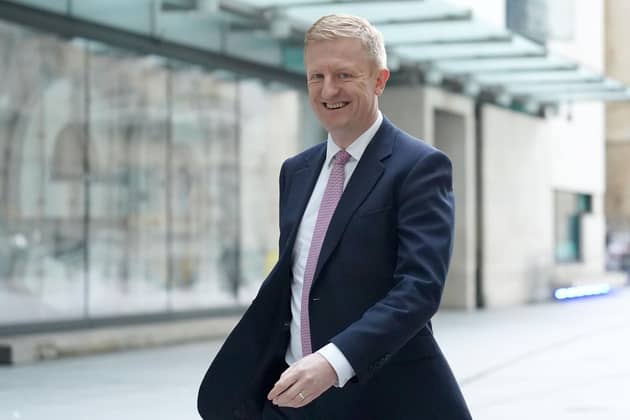 Deputy prime minister Oliver Dowden arrives at BBC Broadcasting House in London. PIC: Stefan Rousseau/PA Wire