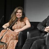 Rachel Shenton and Nicholas Ralph during a All Creatures Great and Small Q&A. (Pic credit: Jeff Spicer / Getty Images)