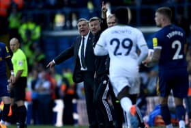 DECISIONS Leeds United caretaker manager Sam Allardyce on the touchline with assistant Karl Robinson
