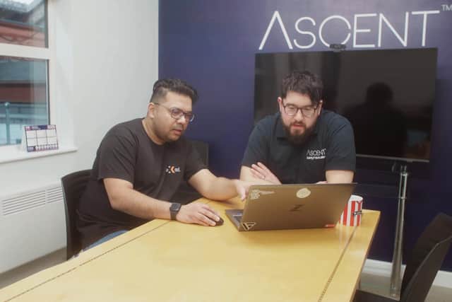 Uzair working with the Safety Fabrications team