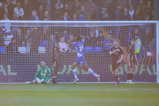 Halifax concede a third at Boundary Park. Photo: Tony Johnson.