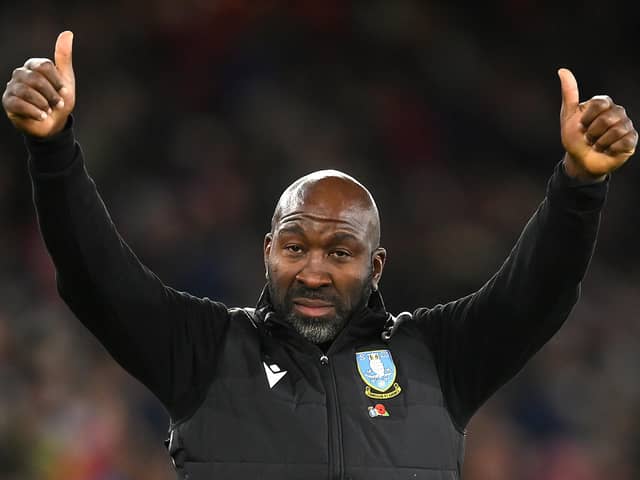 Darren Moore, manager of Sheffield Wednesday, has overseen a 22-game unbeaten run in League One (Picture: Mike Hewitt/Getty Images)