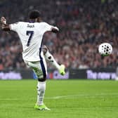 GOAL: Bukayo Saka (Image: Justin Setterfield/Getty Images)