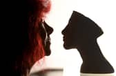 Prof Joann Fletcher pictured with a bust of Tutankhamen, at Experience Barnsley Museum. Photo: Simon Hulme