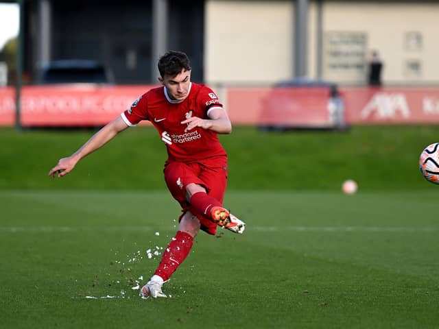 Mateusz Musialowski has shone at youth level for Liverpool. Image: Nick Taylor/Liverpool FC/Liverpool FC via Getty Images