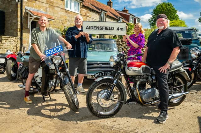 Actors from the Heartbeat series (from left) Ryan Early, played PC Tom Nicholson, David Lonsdale, played David Stockwell, Vanessa Hehir, played Rosie Cartwright and Sean Blowers, played Colin Judd and Rodney Marshall. Picture: James Hardisty.
