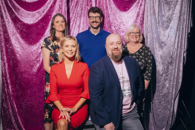 Panellists Dr Katie Chicot, Dr Ollie Halliday, Professor Cath Noakes, Rachel Riley and Professor Ben Gaunt. Photo: Chapter 81