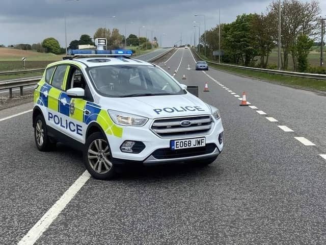 The A19 was closed in both directions for around two hours