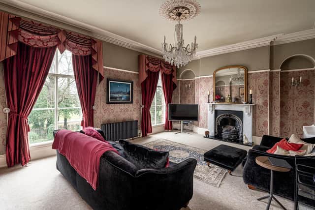 The sitting room retains its period charm