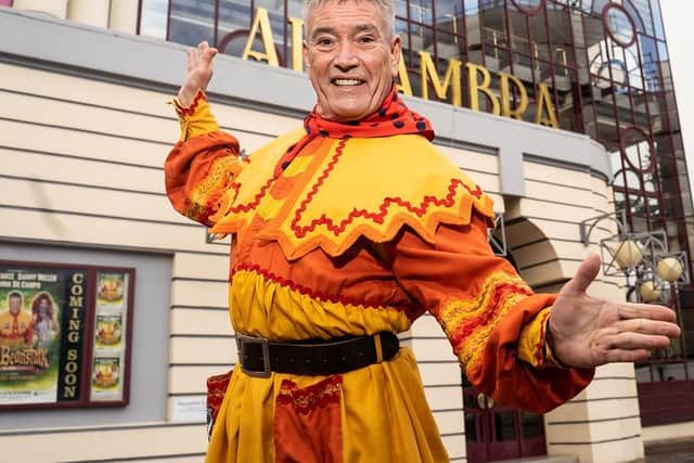 Billy Pearce stars once again in the Bradford Alhambra panto this year. Picture: Nigel Hillier