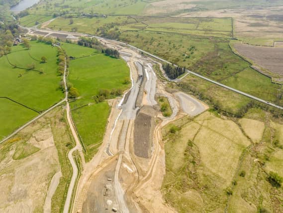 The Kex Gill works are costing some £82m. Photograph: North Yorkshire Council