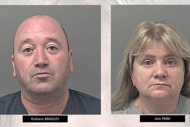 Graham Bradley and Ann Park have been sentenced at Hull Crown Court to 25 months behind bars.