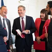 Sir Keir Starmer (centre) with Labour's shadow Education Secretary, Bridget Phillipson, (2nd from right) and Former Education Secretary and Chair of the Council of Skills, Lord Blunkett (2nd from left) and other Council of Skills advisors, in the Houses of Parliament, London, as their 'Learning and skills for economic recovery, social cohesion and a more equal Britain' report is launched. The report, commissioned by the Labour leader last November, will make recommendations on driving up skills across England. Picture date: Wednesday October 26, 2022.