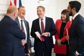 Sir Keir Starmer (centre) with Labour's shadow Education Secretary, Bridget Phillipson, (2nd from right) and Former Education Secretary and Chair of the Council of Skills, Lord Blunkett (2nd from left) and other Council of Skills advisors, in the Houses of Parliament, London, as their 'Learning and skills for economic recovery, social cohesion and a more equal Britain' report is launched. The report, commissioned by the Labour leader last November, will make recommendations on driving up skills across England. Picture date: Wednesday October 26, 2022.