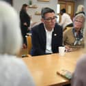 Prime Minister Andy Burnham during a visit to the dementia-friendly Forget Me Not Cafe in Salford. PIC: Christopher Furlong/PA Wire