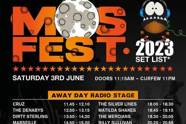 The Mosfest line-up