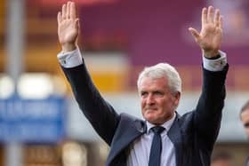 HANDS UP IF YOU STILL BELIEVE: Mark Hughes thinks Bradford City can win the points which will get them promoted
