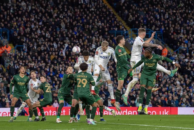 HARD-FOUGHT: Leeds United and Plymouth Argyle played out a 1-1 draw at Elland Road