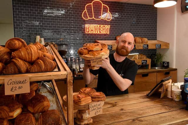 Traditional market town of Otley launches a YouTube video celebrating its independent shops, bakeries and bookshops, Dan Keat an Employee at the Underground Bakery Boroughgate, Otley, is pictured. Picture taken by Yorkshire Post Photographer Simon Hulme.