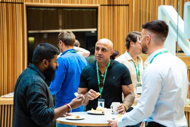 Minan Majid, Founder of Abstract Tech, at a Britain's Got Startup's event