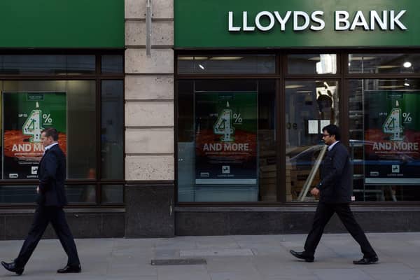 Lloyds Banking Group has said its profits nearly doubled in the final three months of 2022 as its loan book swelled and interest rates increased.